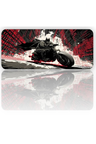 Bat Men Baskılı 90x40 Kaymaz Taban Mousepad 90x40cm