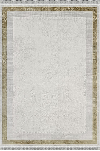 Woolen Halı Delüxe Viscon Akrilik Salon Halısı 6506 Gold Renkli
