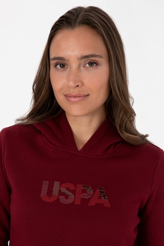 U.S. Polo Assn. Kadın Bordo Kapüşonlu Basic Sweatshirt 50307711-VR014
