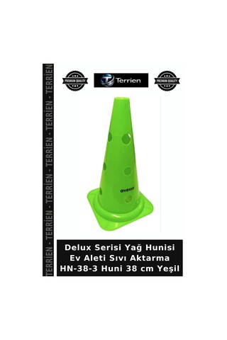 Özel Üretim Su Hunisi Garaj Gereci Atölye Aracı Hn-38-3 Huni 38 Cm Yeşil