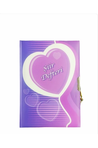 Livan Kilitli Şiir Defteri 14x20 Sert Kapak