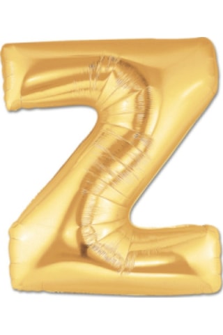 Gold Folyo Balon Z Harfi 40" İnç 100 CM Gold Folyo Balon Z Harfi 40" İnç 100 CM