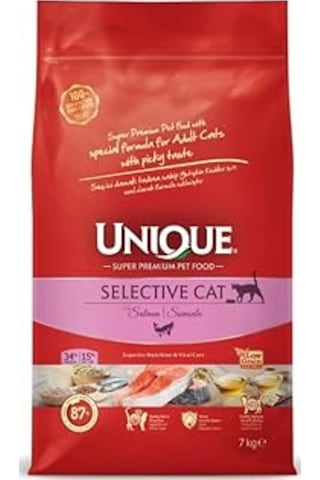 Unique Adult Selective Cat Salmon 7 Kg Seçici Kedilere Özel Unique Adult Selective Cat Salmon 7 Kg Seçici Kedilere Özel