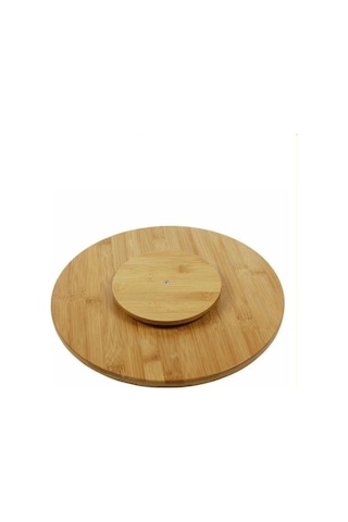 Rossel Premium 30cm Bambu Çizgi Dönerli Sunum Tahta -2341