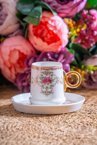 Acar Lenora 6 Kişilik Kahve Fincanı Takımı - 90 Ml renkli