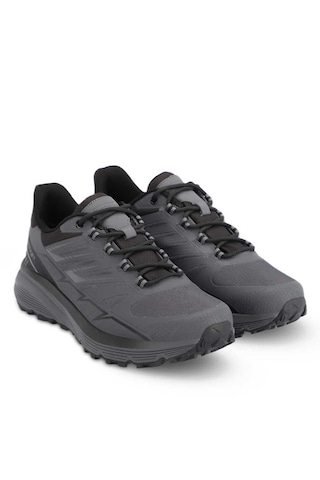 Slazenger Wıld Su Geçirmez Erkek Outdoor Ayakkabı Koyu Gri Koyu Gri