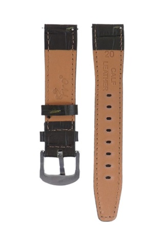 Fro Lw38-43 20 Mm Hakiki Deri Kroko Haki Kordon Siyah Toka