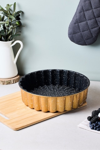 Cake Pro Döküm Papatya Gold Tart Kalıbı 26 Cm Gold