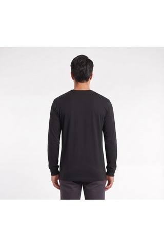Usa Los Angeles Sarı Baskı Siyah Erkek Sweatshirt 13206
