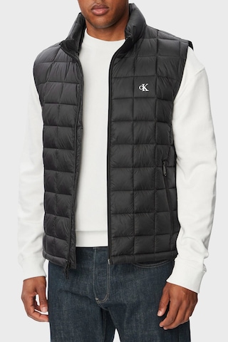 Calvin Klein Su İtici Kapitoneli Dik Yaka Hafif Şişme Yelek Lv04rg507gub1 Erkek Yelek Lv04rg507g Ub1 Siyah