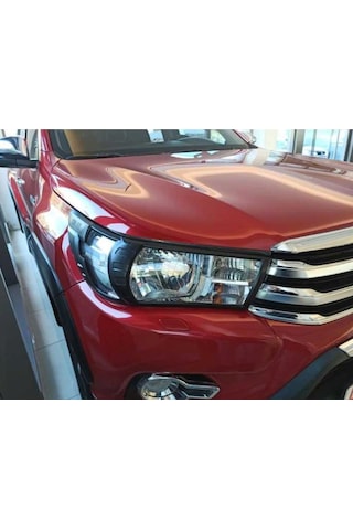 Toyota Hilux Revo 2016-2019 Far Çerçevesi Kaplama Siyah