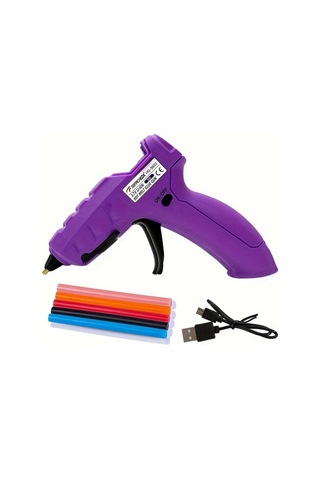 Honeybeeshop Mini Sıcak Tutkal Tabancası Hg 9601 10 Adet Renkli Tutkal Çubuğu Sanat El Sanatları Dıy Ev Onarımları