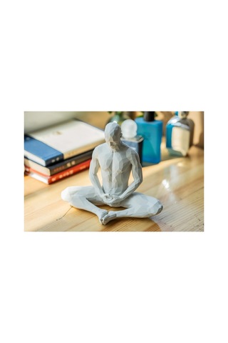 Yoga/meditasyon Yapan İskandinav Tarzı Biblo Heykel Figür Dekor Dekorasyon Hediyelik Denge Ve Huzur 2