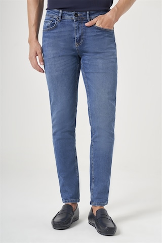 İmza 5 Cep Slim Fit Pamuklu Denim Pantolon 1023260166 Mavi