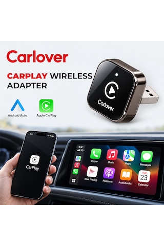 Carlover 2in1 Kablosuz Carplay Ve Android Auto Dönüştürücü Adaptör Diğer