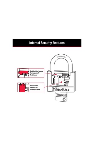 Master Lock 141tlf Kaplamalı Alüminyum Asma Kilit Anahtarlı, 2'li