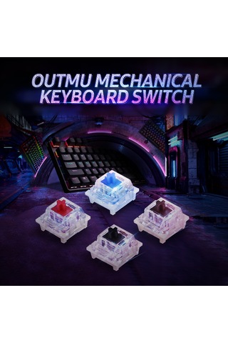 Maiyame Outmu Mekanik Klavye Anahtarı - 90 Adet Kahverengi Switch, Değiştirilebilir Ve Dayanıklı Optik