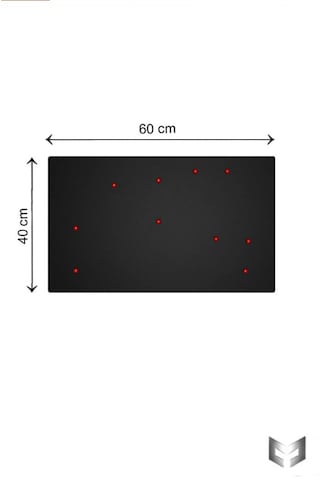 Yiğit Metal Mıknatıslı Pano Siyah Ofis/çalışma Odası İçin Mıknatıs Hediyeli Metal Magnet Hatıra Panosu 50x70cm 40 x 60 CM
