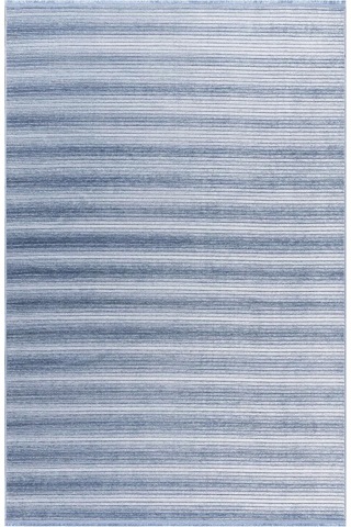 Stripe Mavi Kilim Kaymaz Taban Salon Oturma Odası Antre Halısı 33013a, 120 X 180 Çok Renkli