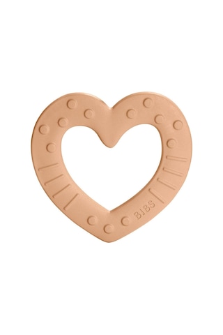 Bibs Baby Bitie Heart Peach Dişlik Turuncu