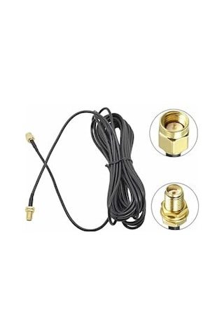 Alkatronik Rg174 50 Ohm Koaksiyel Sma Erkek Dişi 10 Metre Kablo Rf Sinyal Uzatma Kablosu 0-6ghz Koeksiyel Diğer
