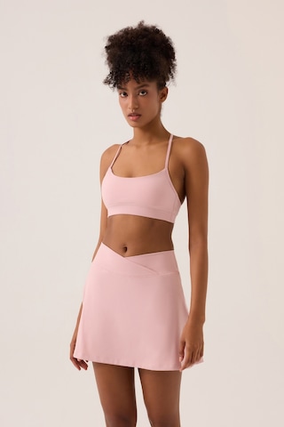 Los Ojos X Ece Pembe 2 Katmanlı Tenis Eteği Skort Pembe