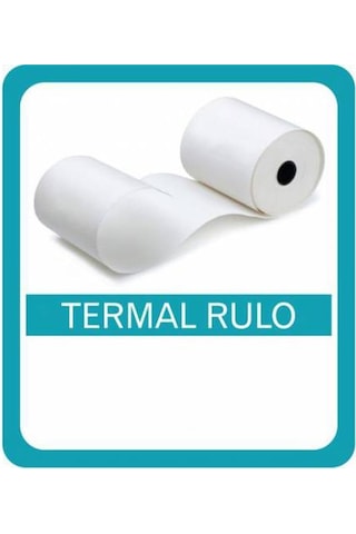 80X40 Termal Yazarkasa ve Adisyon Rulosu 100 Adet 80X40 Termal Yazarkasa ve Adisyon Rulosu 100 Adet