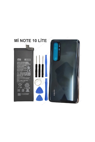 Xiaomi Mi Note 10 Lite Arka Cam Pil Kapağı Batarya Kapağı + Pil