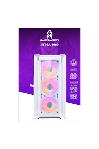 Game Master Hydra 5060 i5-12400F 32 GB 1 TB RTX5060 Free Dos Masaüstü Oyuncu Bilgisayarı