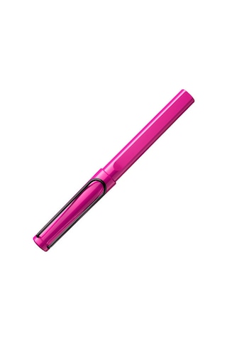 Lamy Safari Roller Kalem Metal Siyah Klips Pembe