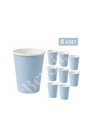 Parti Kağıt Bardak 8li Mavi Diğer