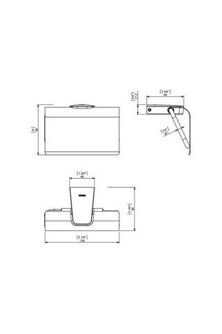 Sonia Tuvalet Kağıtlık S6 Black Kapaklı Siyah 166473