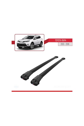 Toyota Rav4 2013-2018 Arası İle Uyumlu Ace-1 Ara Atkı Tavan Barı Siyah