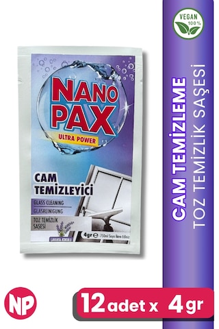 Cam Temizlik Toz Temizlik Saşesi 12 Adet X 4gr