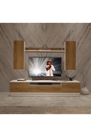 Decoraktiv Trendstyle 5ds Mdf Tv Ünitesi Tv Sehpası Beyaz - Pera