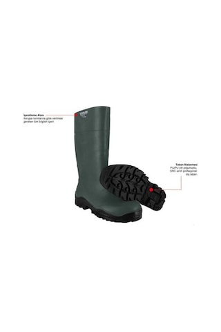Stl-9910 S4 Yeşil Çizme Uzun No:39