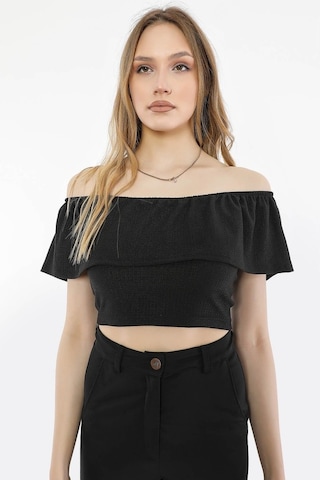 Alexandergardı Volanlı Crop Top (B21-3100)