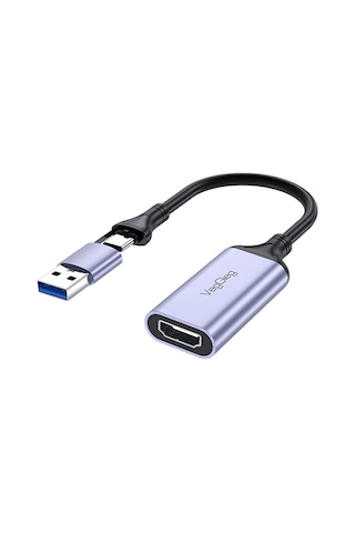 Veggieg 1080p 60hz Hdmı Video Capture Card Usb 3.0 Ve Type-c Görüntü Yakalama Kartı