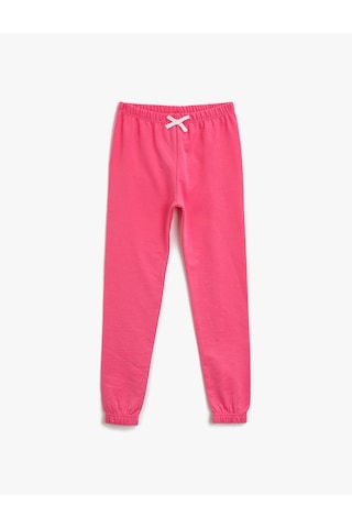 Koton Pamuklu Beli Lastikli Basic Eşofman Altı Pembe 1ykg47486ok