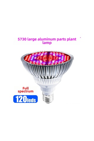 Springsun E27 Fiyasko Bitki Işığı 80w Tam Spektrum 120 Led, Sebze Ve Çiçek Geliştirme, Ev Ve Bahçe Kullanıma Uygun Diğer