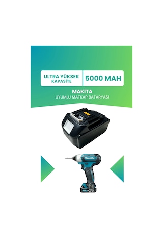 Makita Batarya Ultra Yüksek Kapasite 18.0v 5000mah Li-ion Matkap Bataryası