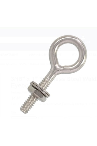 Vidalı Mapa. 6x75mm. Paslanmaz Krom Mapa