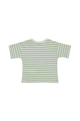 Civil Baby Çizgili 6-18 Ay Tişört - Haki