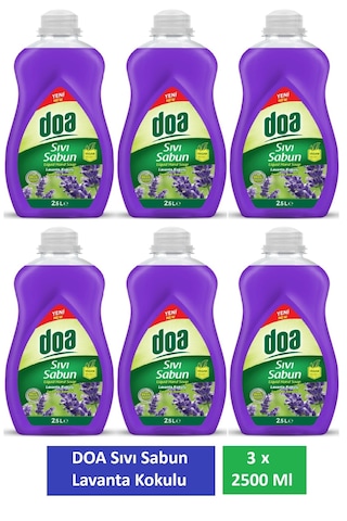 Doa Sıvı Sabun Lavanta 2,5 Lt X 6 Adet