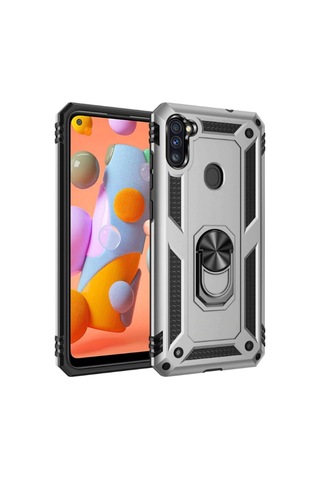 Galaxy A11 Kilif Zore Vega Yüzüklü Standli Zirh Kilif 469723137