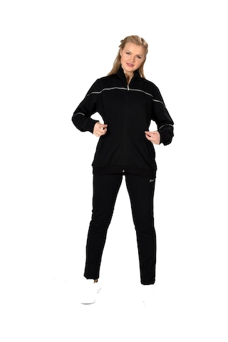 Fantasy Kadın Fermuarlı Büyük Beden Lacivert Eşofman Takım 201802