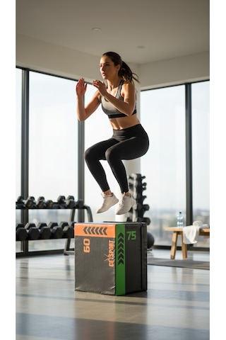Soft Plyo 50 60 75 Cm Yumuşak Yüzeyli Plyometrik Zıplama Kutusu