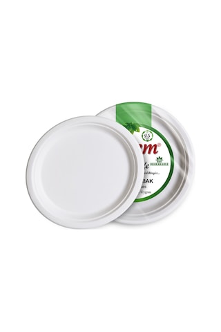 Kafem Ekolojik Karton Tabak 26 cm 25 li X 5 Paket