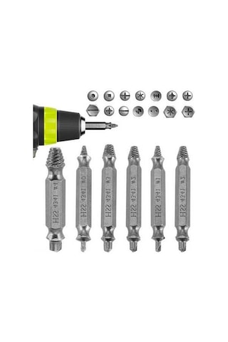 Pazly Vidalı Vidalar Ve Seti Paslı Vidalar İçin Hss Dayanıklı Çıkartma Aleti 6-cr