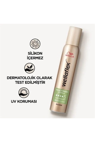 Wellaflex Saç Köpüğü 200ml. Silk Finish&hold